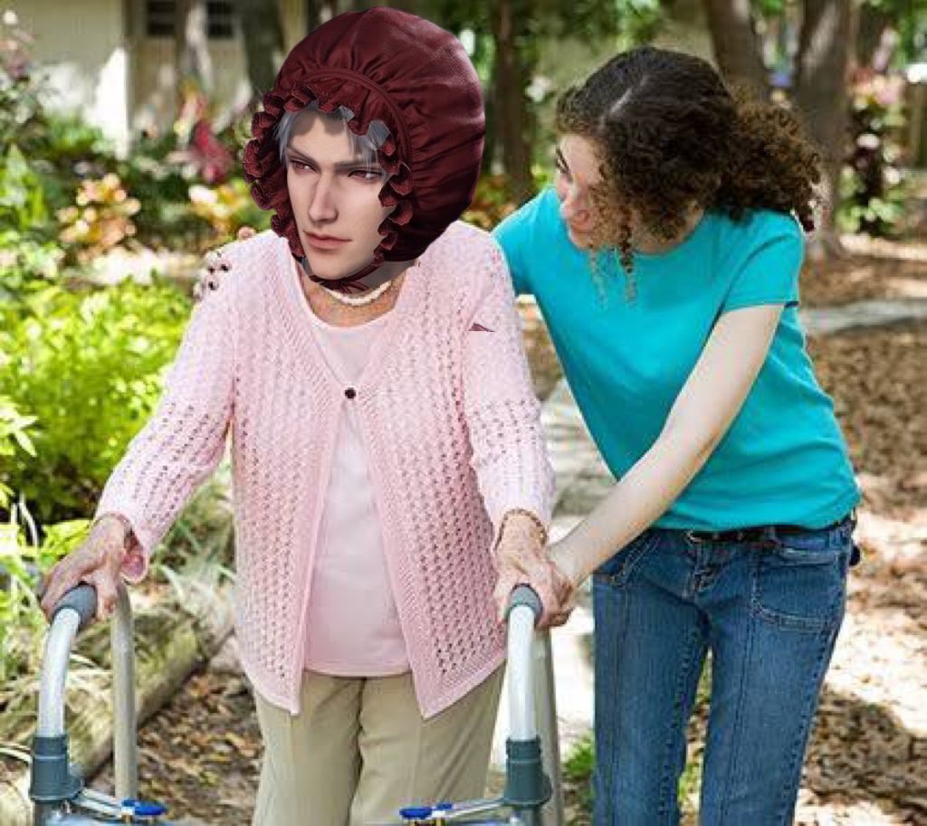 let’s get you to bed, grandpa…