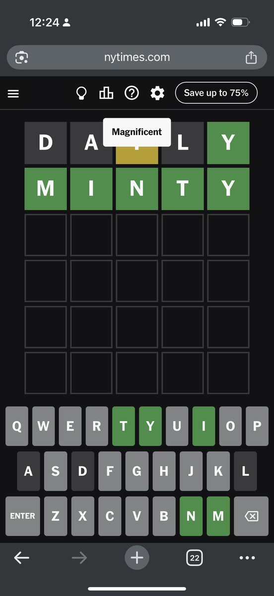 Some good wordle luck I guess