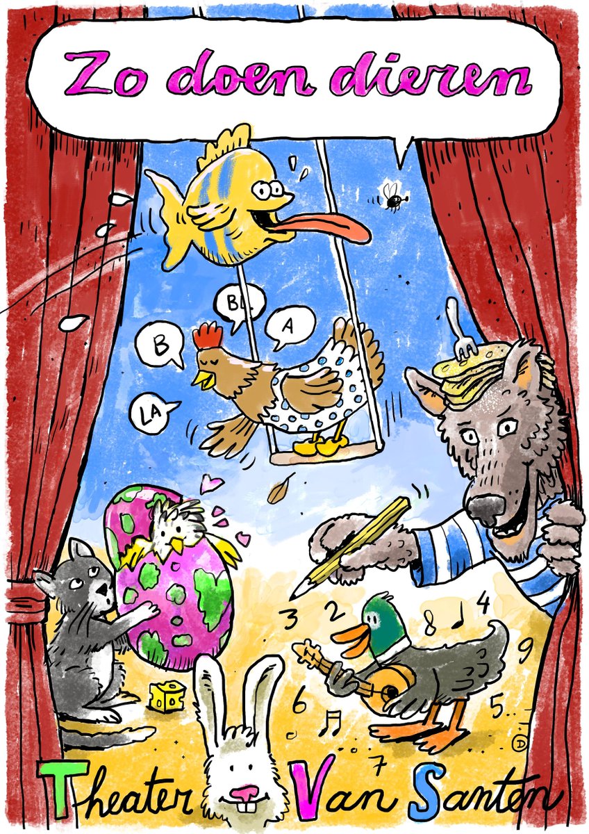 Theater van Santen speelt woensdagmiddag 13 augustus vrolijke liedjes in de tuin van Slot Zeist  - mailchi.mp/slottuintheate…