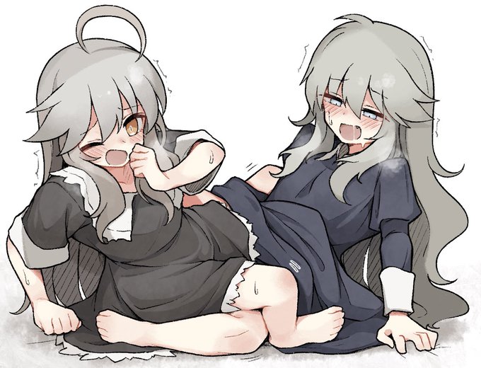 「本能的にいけないこととはわかってるのにやめられなくて、見るのが怖いのか、或いは見えてないからセーフとでも思っているのか……着たままえっちが日常になってる百合」 