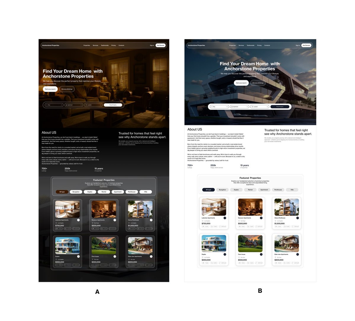 To product designers and devs .which would you likely want to work with ? A or B