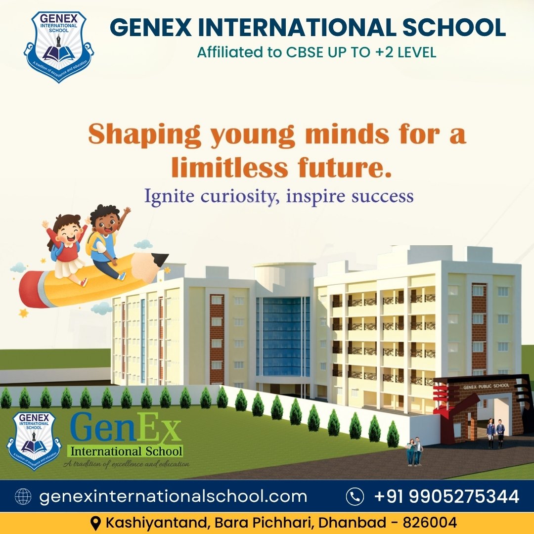 GenexSchool's tweet image. ✏️📚 At GenEx International School, we nurture curiosity, spark creativity, and pave the way for a future without limits! 🌟
#GenExInternationalSchool #LimitlessLearning #InspireSuccess #FutureReadyKids