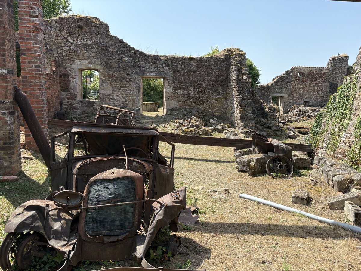 Cardibling's tweet image. Visited Oradour today - a very good museum and memorial, to a horrific incident. @WeHaveWaysPod  @James1940 @almurray