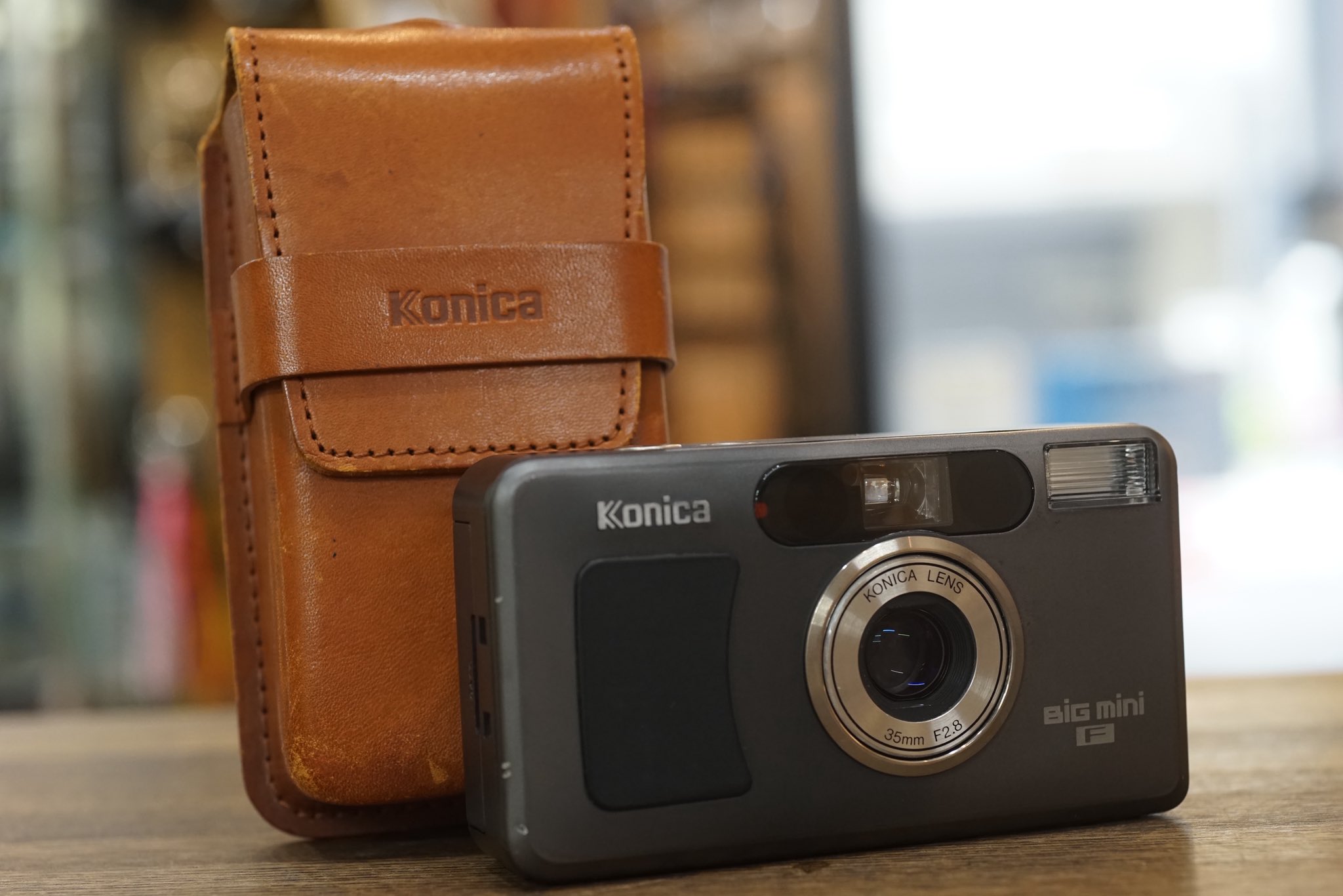 美品 完動品 Konica BiG mini F 35mm f2.8 Konica BiG mini F Limited Black 35mm f2.8 Film Camera From
