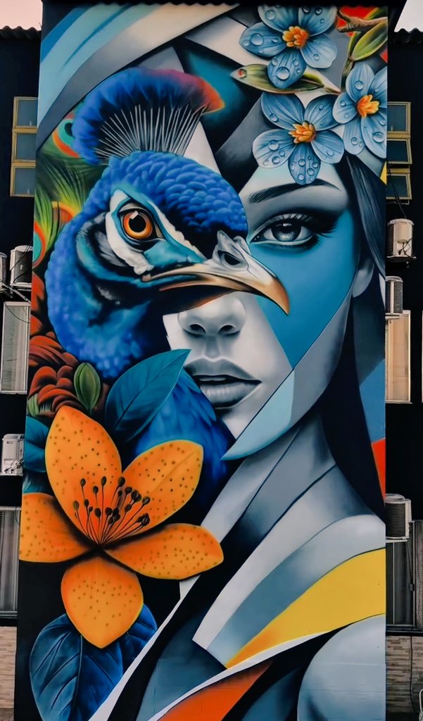NinjaDilek's tweet image. ‘There is Beauty in Everything’
Mural by Fábio Gomes  💙
#zelena  #BBMzansi #bbb25      
#ChumVeer #TRUMP #riyadh  #ZeeNuNew #gaza #streetart