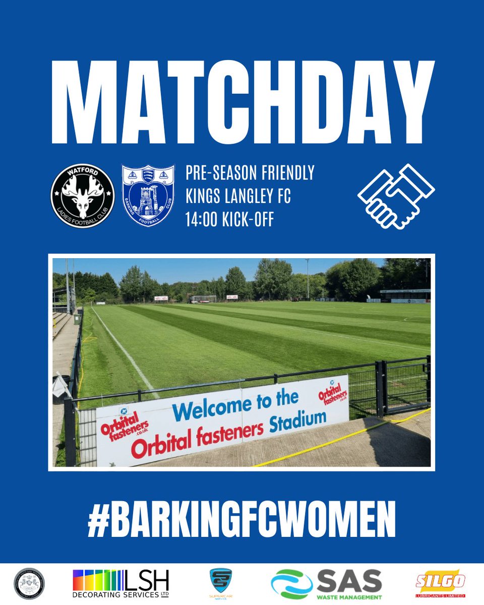 Barking FC Women (@barkingfcwomen) on Twitter photo Today we travel to <a href="/Watford_Ladies/">Watford Ladies</a> as we look to end our pre season schedule ⚽️
<a href="/barkingfc/">Barking FC</a> | #BarkingFCWomen Today we travel to <a href="/Watford_Ladies/">Watford Ladies</a> as we look to end our pre season schedule ⚽️
<a href="/barkingfc/">Barking FC</a> | #BarkingFCWomen