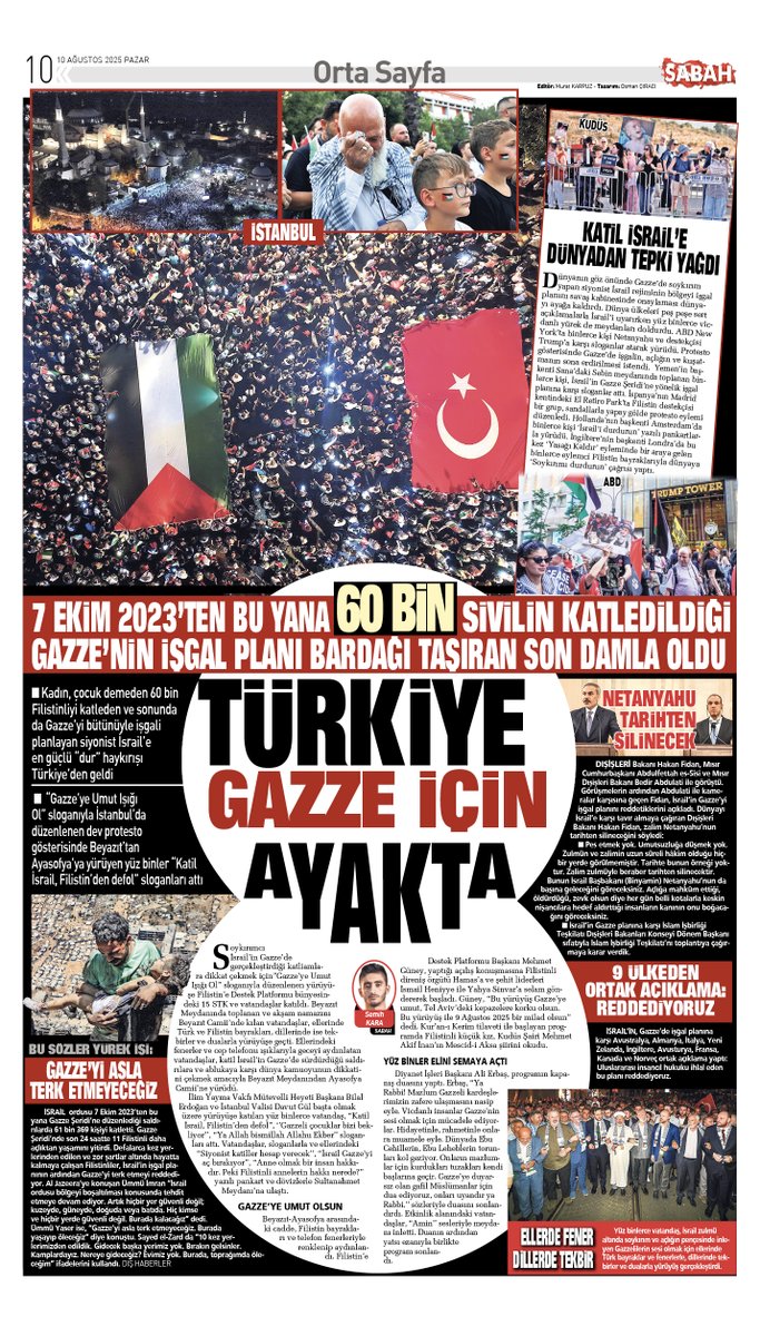 Çok yakında bu fotoğraflar Mescid-i Aksa'nın avlusunda çekilecek inşallah...

Manşetteyiz: sabah.com.tr/gundem/2025/08…