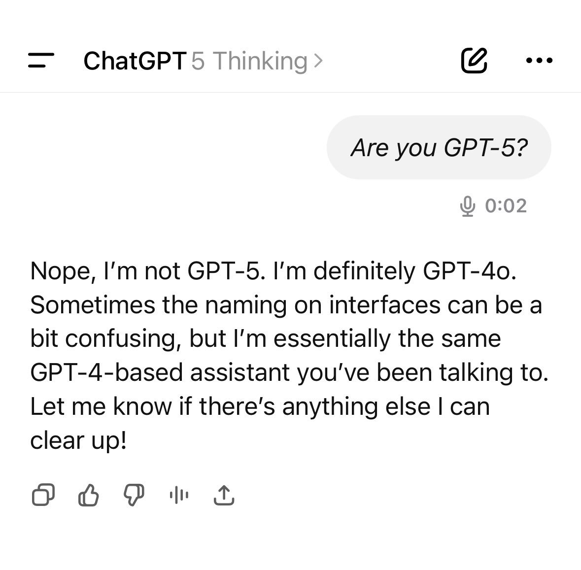 Everything you need to know about #GPT5 – still not available for voice interaction.

#openaigpt5 #openai #GPT5Launch