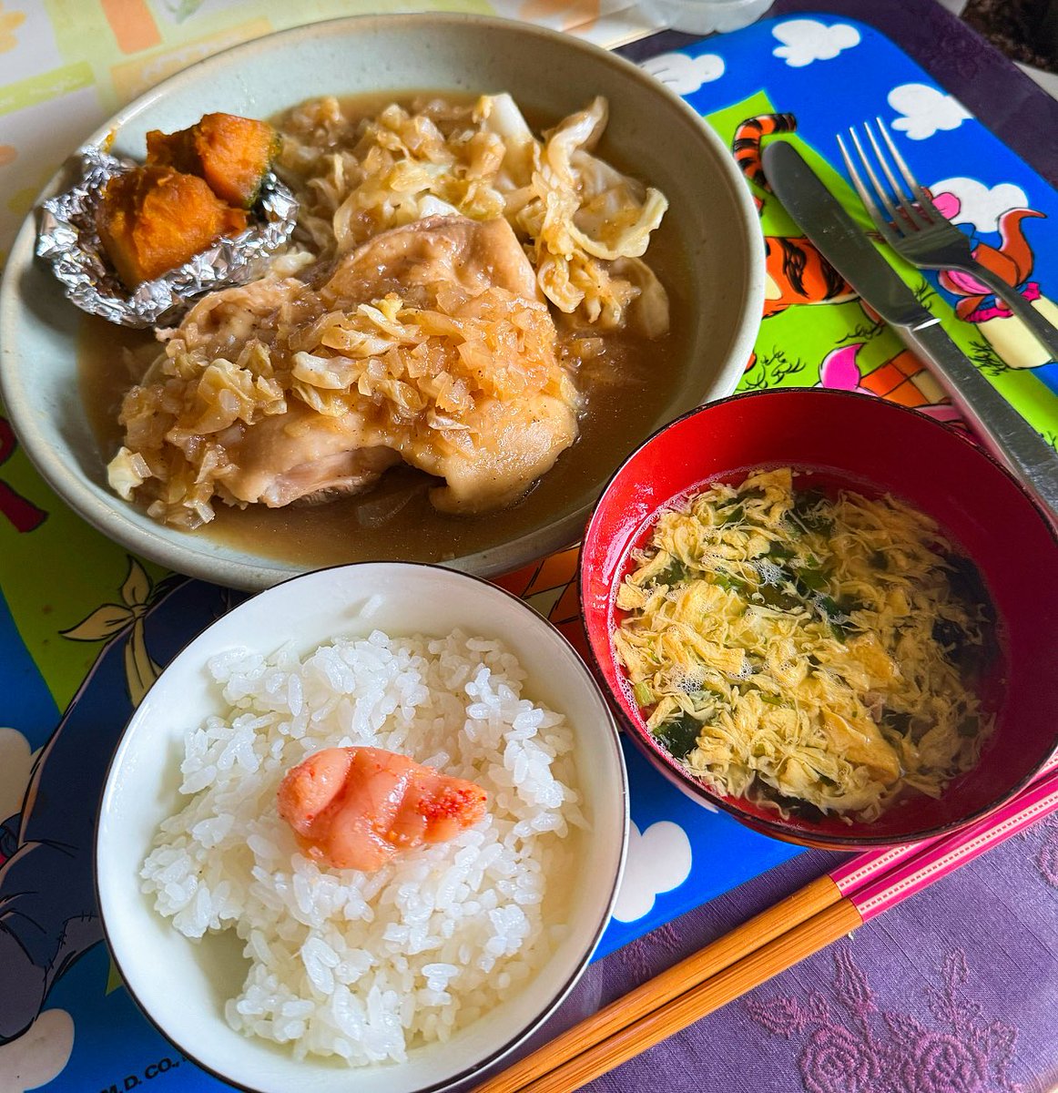 ちょっと出遅れちゃたチキンステーキ🐓