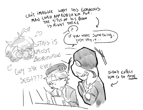 Queeraser's tweet photo. this is how i imagine their first meeting. i think little alhaitham wouldn't have befriended kaveh if he didn't find him at least a little bit interesting from the start. ofc after this they argued about nerd stuff, probably. making alhaitham fall even more https://t.co/a9bNEQyUpz