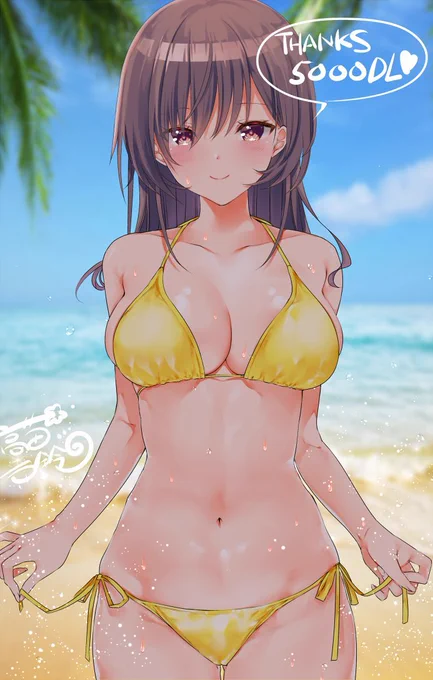 ねえしよっか2が7000突破しました!ありがとうございますワーイ これは5000DL時のイラスト