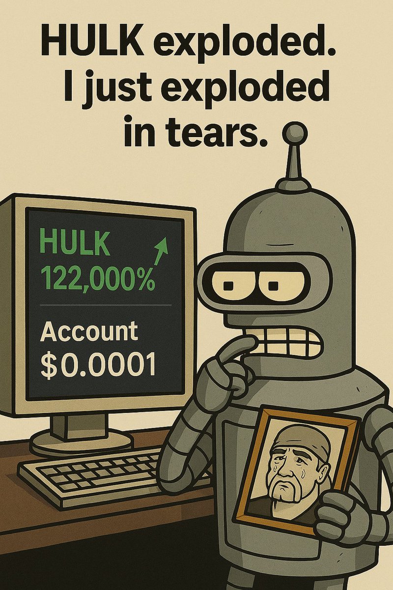 MyFmlCoin's tweet photo. HULK popped 122,000% on his death. $FML still pumping… into my emotional meltdown.

#FML #MemeCoinMadness #HULK #OZZY #CryptoFOMO #OnChainBreakdowns https://t.co/HQewYwjKAj