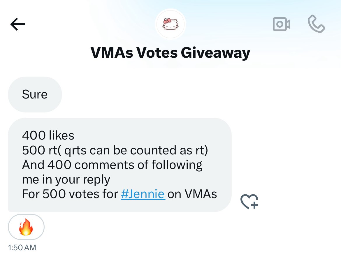 sky⁴ 💌 (@_tayselpink) on Twitter photo VMAs BEST KPOP
🗳️ 500 votes for #JENNIE
Rules:
✅ Follow <a href="/VMAsvotesGA/">VMAs Votes Giveaway</a>
✅ 500 rts and 400 likes
✅ Replies with atleast 400 follow proofs
#LikeJennieVMA VMAs BEST KPOP
🗳️ 500 votes for #JENNIE
Rules:
✅ Follow <a href="/VMAsvotesGA/">VMAs Votes Giveaway</a>
✅ 500 rts and 400 likes
✅ Replies with atleast 400 follow proofs
#LikeJennieVMA