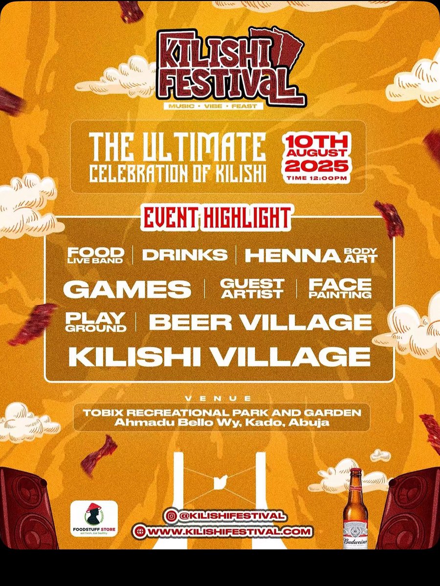 Today! Abuja is rocking the stage at kilishi festival! #you definitely dont want to miss this!