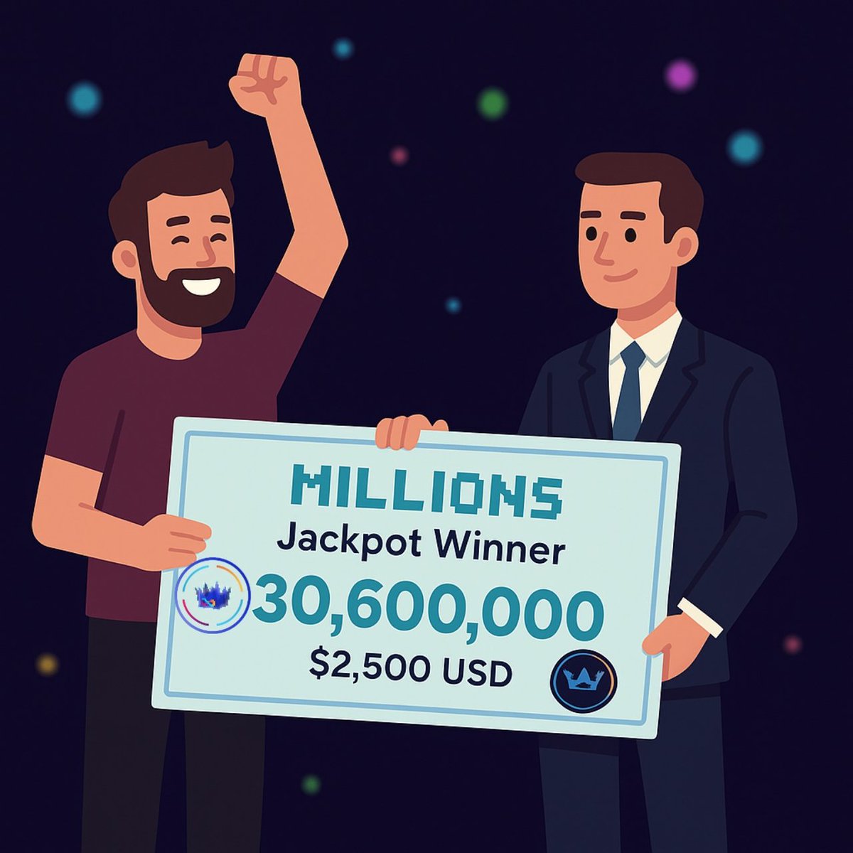 Party Token millionaire status unlocked