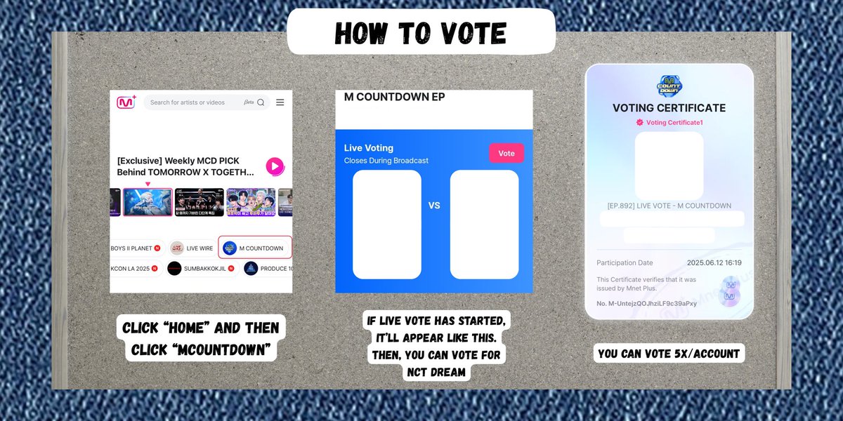 📢 VOTING COLLAB 

<a href="/LEOZ_INA/">LEO INDONESIA</a> resmi berkolaborasi dengan <a href="/7DREAM_CREW/">7DREAM CREW</a> ! 
LEOZ akan vote untuk NCT DREAM di MCountdown live vote, sebagai gantinya DREAMZEN vote untuk LEO diround 3 Boys 2 Planet✨

📌 Detail vote pada poster‼️

💌 Upload proof pakai hashtag #LEOX7DREAM &amp; watermark.
