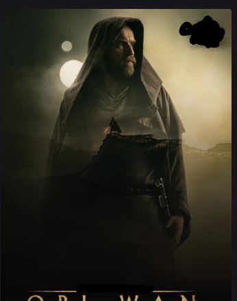 Is it just me, or does this graphic arrangement also make it look like he's wearing a nun's habit?

Once you see it....