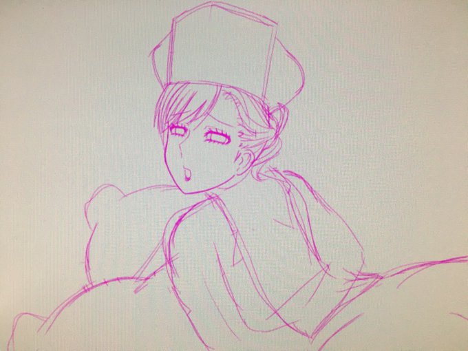 前言ってたヤツのラフを。
プリーストのお姉さん描こうとしてるのに、人妻臭が…
リクエストではなく自分の好みで描くと、どうしてもそういう方向になるな🤔 