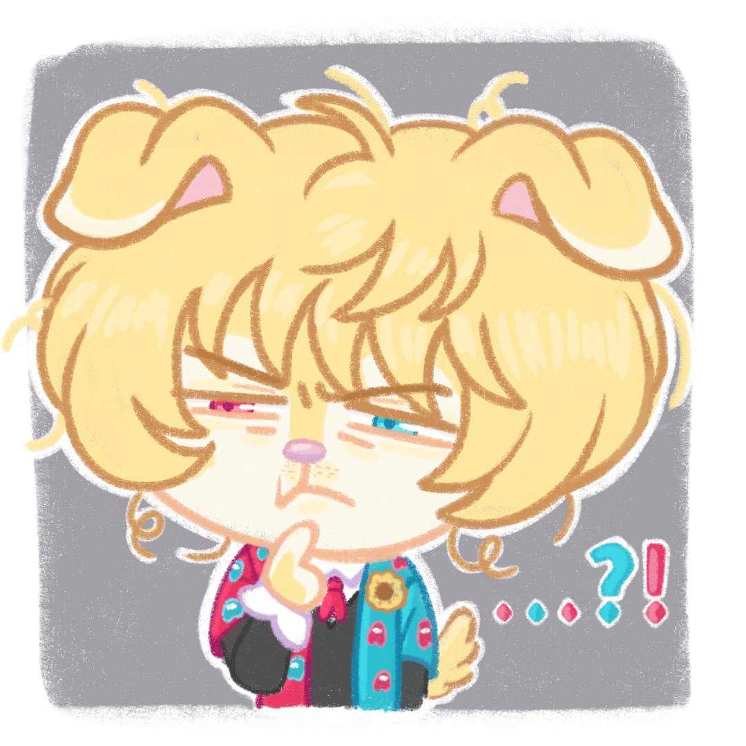 What is he's confused about..?~🤔 
#Rejoicefanart