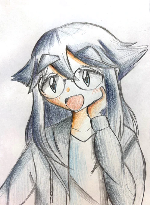 ハムさん!じゃなくて ハルさん描きました! #mono #秋山春乃