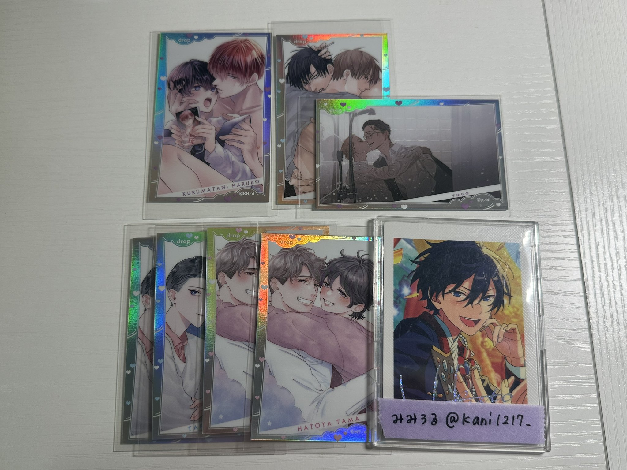 drap 25周年記念展 オンリーショップ　ミニ色紙　オーロラカード　大島かもめ drap 25周年 記念展 大島かもめ 色紙 ミニ色紙 オーロラカード
