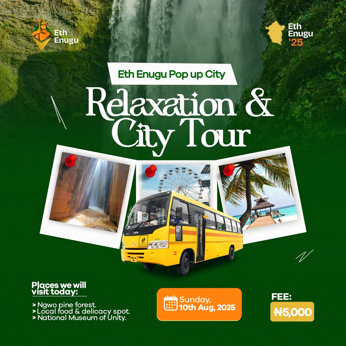 Eth Enugu || 042 Onchain (@eth_enugu) on Twitter photo ICYMI, the <a href="/Eth_Enugu/">Eth Enugu || 042 & SE Onchain</a> โ25 pop up city is taking a new dimension today!!
Today is for culture, history & tourismโก๏ธ
The fitness routine yday was only a beginning, City Tour & weekend relaxation phase 2 continues today!
30 persons made their booking yesternight..only 20 slots ICYMI, the <a href="/Eth_Enugu/">Eth Enugu || 042 & SE Onchain</a> โ25 pop up city is taking a new dimension today!!
Today is for culture, history & tourismโก๏ธ
The fitness routine yday was only a beginning, City Tour & weekend relaxation phase 2 continues today!
30 persons made their booking yesternight..only 20 slots