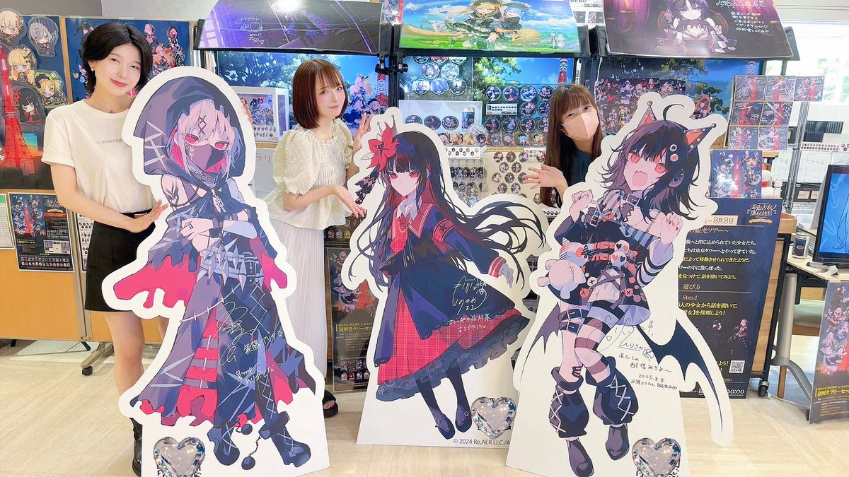 魔法少女ノ魔女裁判 × 東京タワー パネルにサインさせて頂いてきました