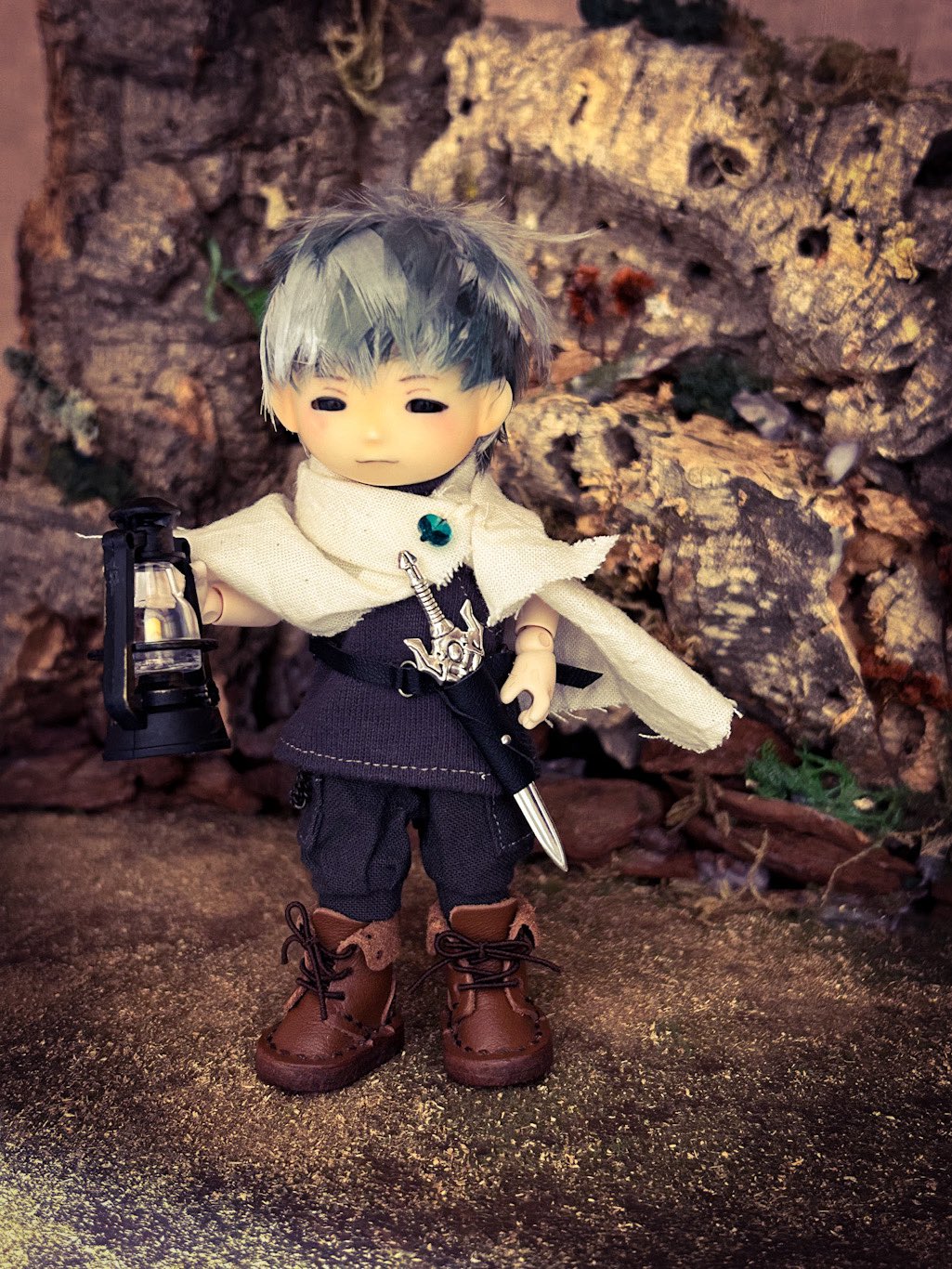 ゆずぽんず様オーダーぬい服 💜ぬい服制作💜 . 夏らしいセーラー襟の ぬい服を制作してみまし