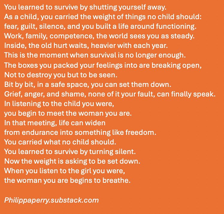 Some of our unconscious survival habits that once helped us to survive or even thrive in childhood can become outdated and even sabotage our adult life. Article in comments.👇
