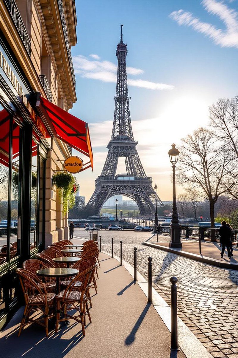 Beautiful  Sunday morning from Paris 😄

Grok imagine 📸