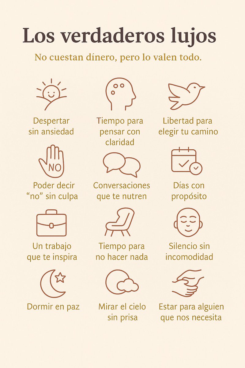 Los verdaderos lujos 😊