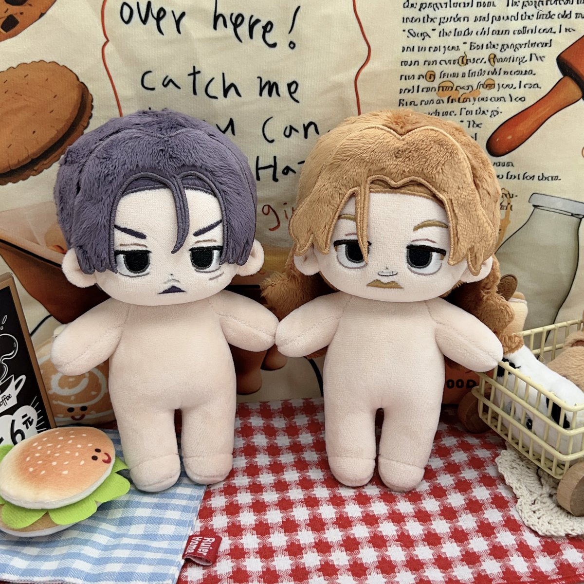 ☀️Have a nice weekend ~💜🧡👀

📏Size：20cm✨

🐻🫶🏻#HongliDoll   
#우리_공장으로_오세요  
#우리_공장을_소개합니다 #솜인형  
#棉花娃娃  #cottondoll 
#綿人形 #綿人形です #JPぬい