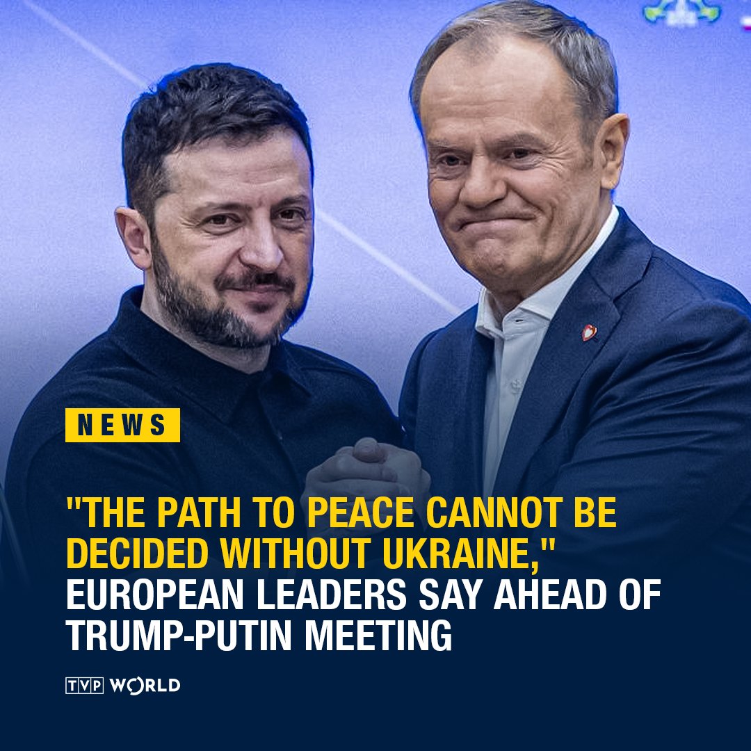 Polish Prime Minister Donald Tusk [<a href="/donaldtusk/">Donald Tusk</a>] is among seven leaders in Europe to issue a joint statement declaring that “the path to peace in Ukraine cannot be decided without Ukraine,” in the run-up to a planned meeting between U.S. President [<a href="/POTUS/">President Donald J. Trump</a>] Donald Trump and his