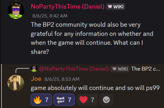 Update information BIG Paintball 2 - August 2025. #bigpaintball2
I am always very happy when developers respond.
Source: official BIG Games Testing Discord Server
