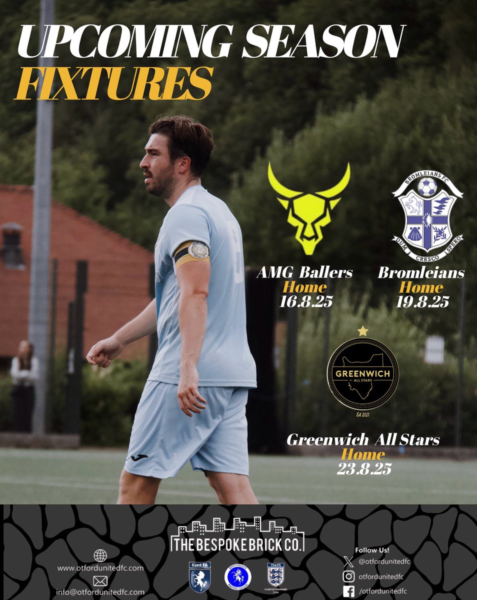 𝐔𝐩𝐜𝐨𝐦𝐢𝐦𝐠 𝐅𝐢𝐱𝐭𝐮𝐫𝐞𝐬 ‼️

The season starts for our first team next Saturday where we will play AMG Ballers at home in our first game of the season. 

Our First XI have had a great preseason with lots of training and friendlies ahead of the 2025-2026 fixtures.