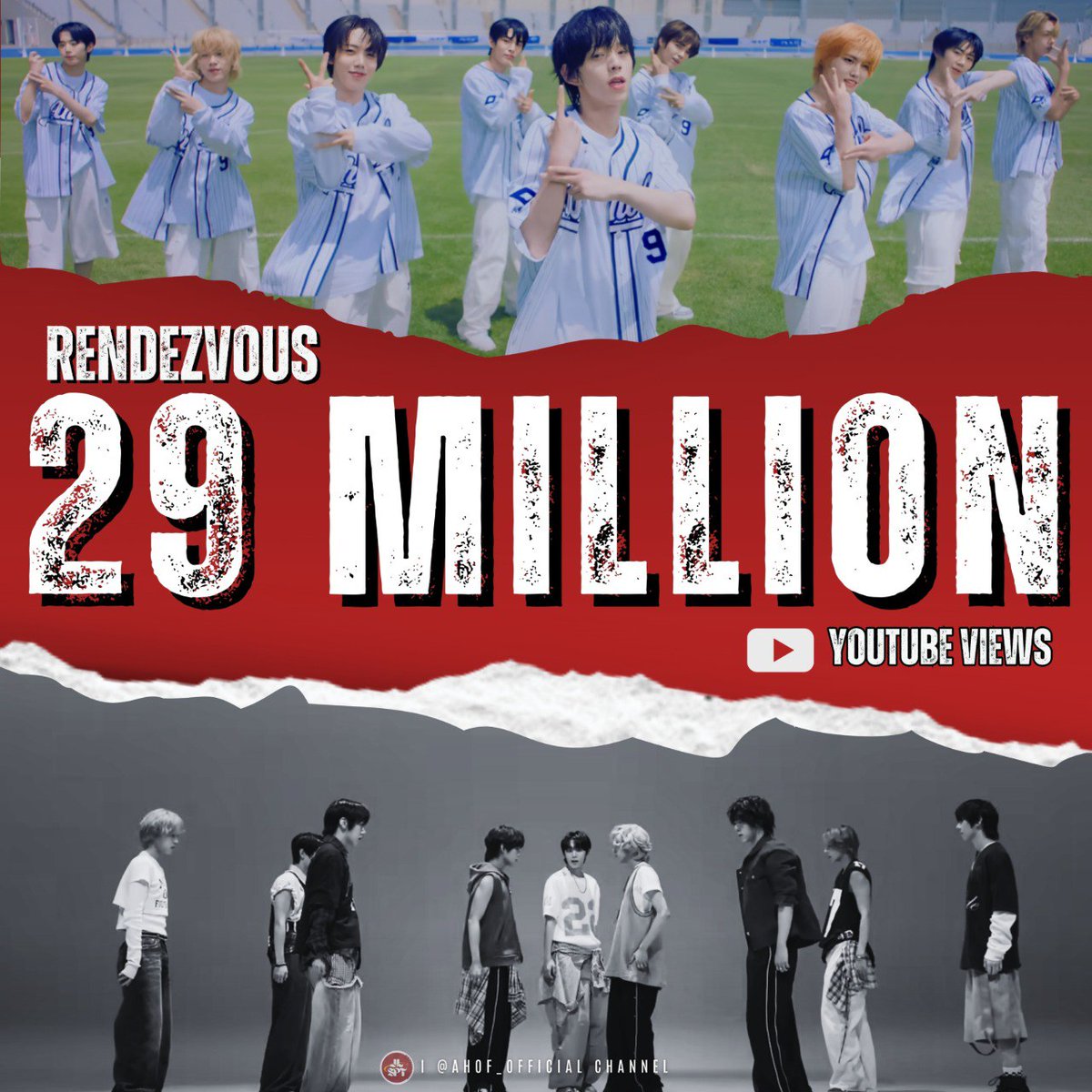 🎉 AHOF’s “Rendezvous” MV has officially hit 29 MILLION VIEWS —what an incredible milestone! This achievement wouldn’t be possible without the amazing support from you, nameless fandom.  Every stream, every share, every comment has helped this song reach so many hearts around the