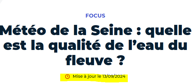 Les résultats des contrôles de l'eau de la Seine réalisés quotidiennement par la mairie de Paris n'ont toujours pas été publiés, alors que la promesse étaient qu'ils le soient fin juillet.