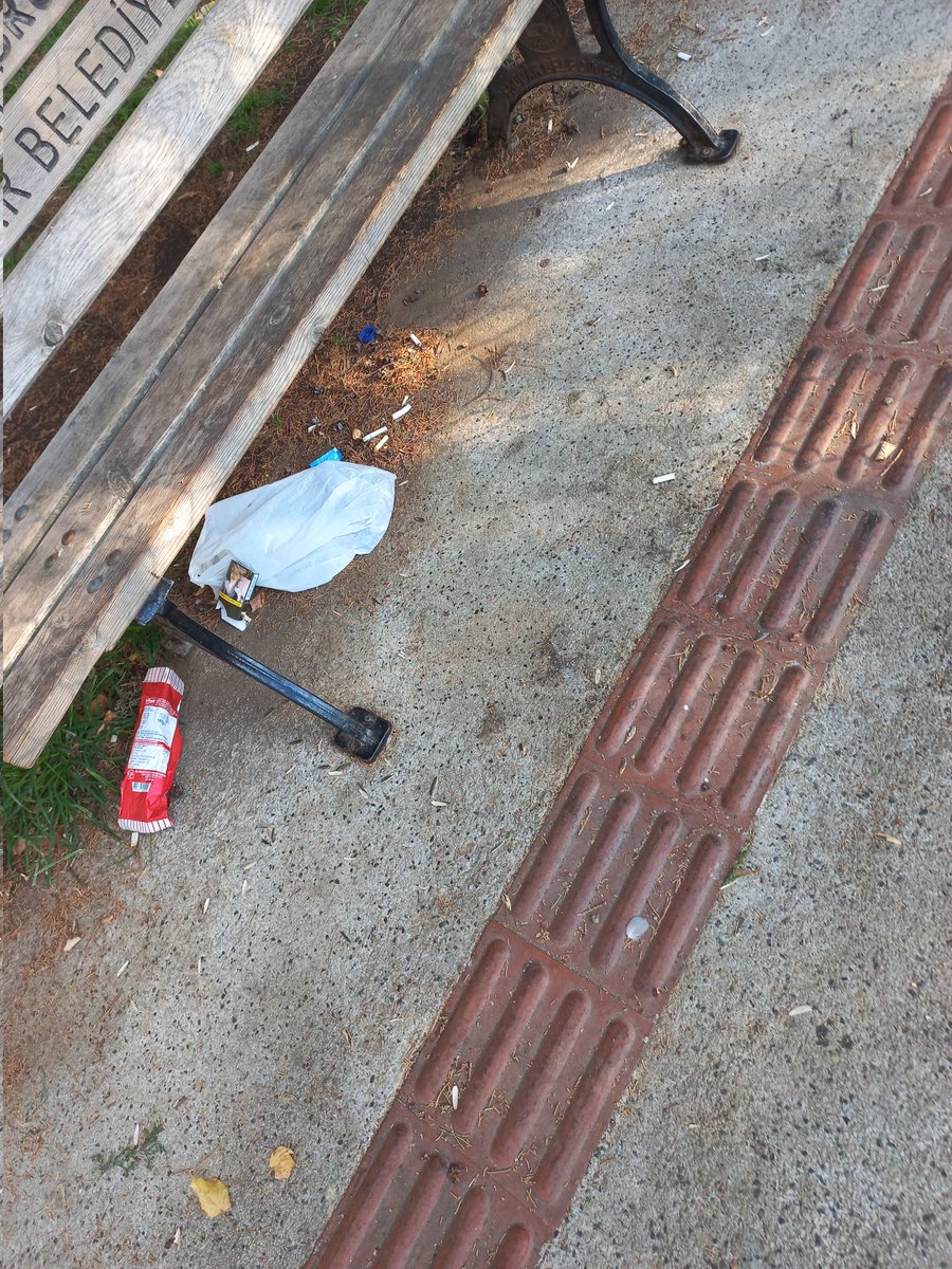 Selamiali mahallesi orkide parkı yine başka bir sabah.  Görevli sürekli bunları temizlemek zorunda kalıyor. Buna başka bir çözüm bulunmalı. Ayrıca parkın onarımı ihtiyacı var. Kırmızı kaydırağın olduğu alanda yer hasarlı çocuklar için tehlikeli <a href="/uskudarbld/">Üsküdar Belediyesi</a>