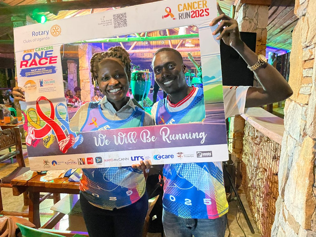 The Cancer Run activation mood is everywhere.
I will be there 
<a href="/Rotary/">Rotary International</a> <a href="/YALIRLCAlumniUg/">YALIRLCEA Alumni- UG</a> <a href="/rlceastafrica/">RLC East Africa</a>