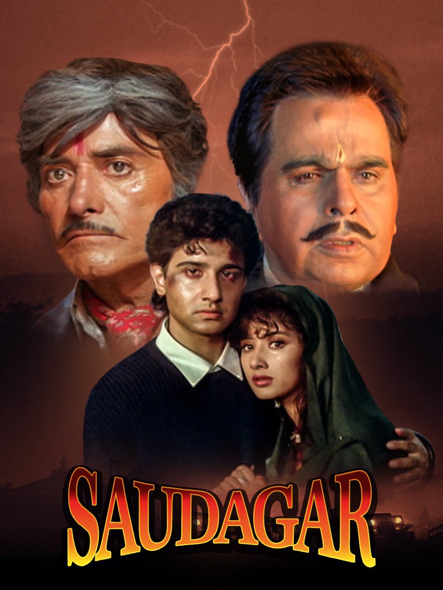 BoxOffice_Films's tweet photo. #Saudagar released on 9th Aug in 1991, 3rd Highest Grosser of the Year 🎬
Filmfare Awards
Best Director
Best Editing
Filmfare Nominations - 9
#34YearsofSaudagar #DilipKumar #RaajKumar #SubhashGhai #ManishaKoirala #JackieShroff #VivekMushran #AnupamKher #AmrishPuri #Movie https://t.co/9nTYduvwCR