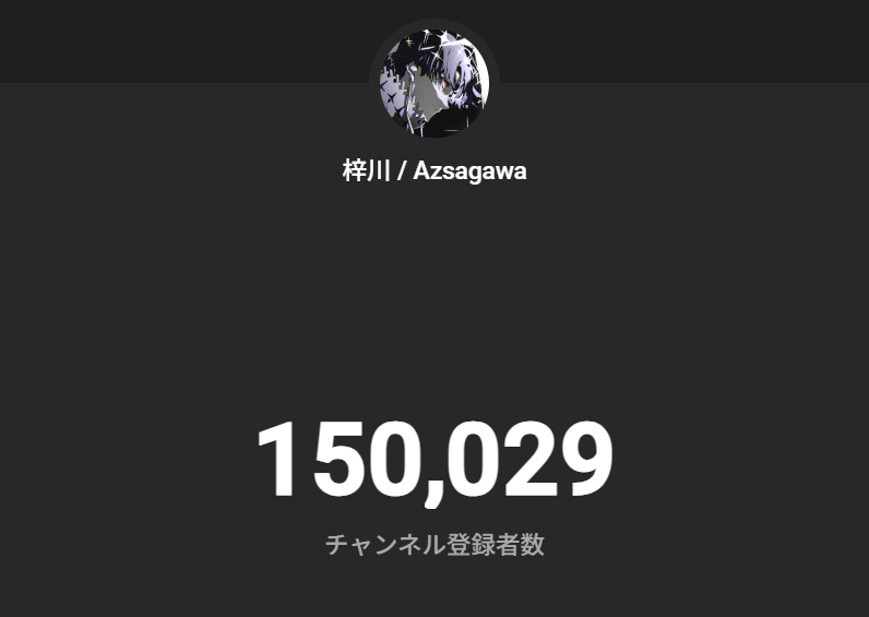 Azsa_397's tweet photo. Youtubeの登録者が15万人を突破したみたいです～いつもありがとうございます～コツコツって感じ！数字にこだわっていないとはいえ増えるとやっぱうれしいねぃ～ https://t.co/V7Drj3SQFm