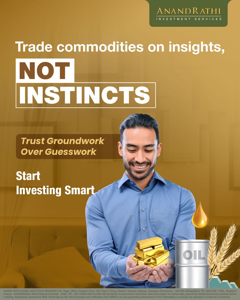 rathi_online's tweet image. Commodity trends, simplified
Stay informed, stay prepared 📊

#CommodityUpdate #MarketInsights #AnandRathi #InvestmentAwareness #FinancialEducation