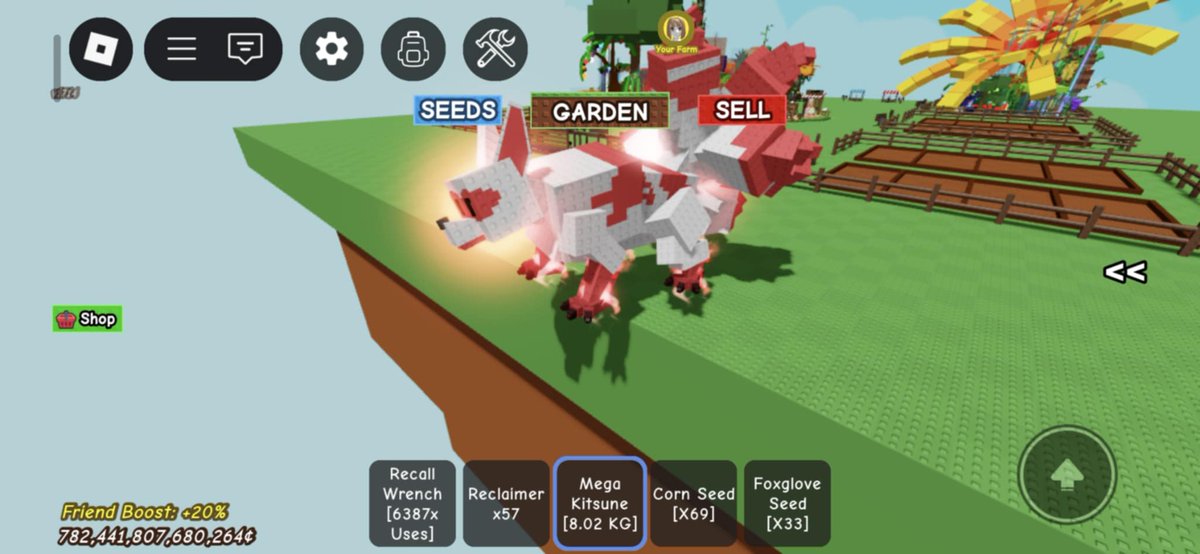 Mega Kitsune available 

#growagarden #growagardenroblox