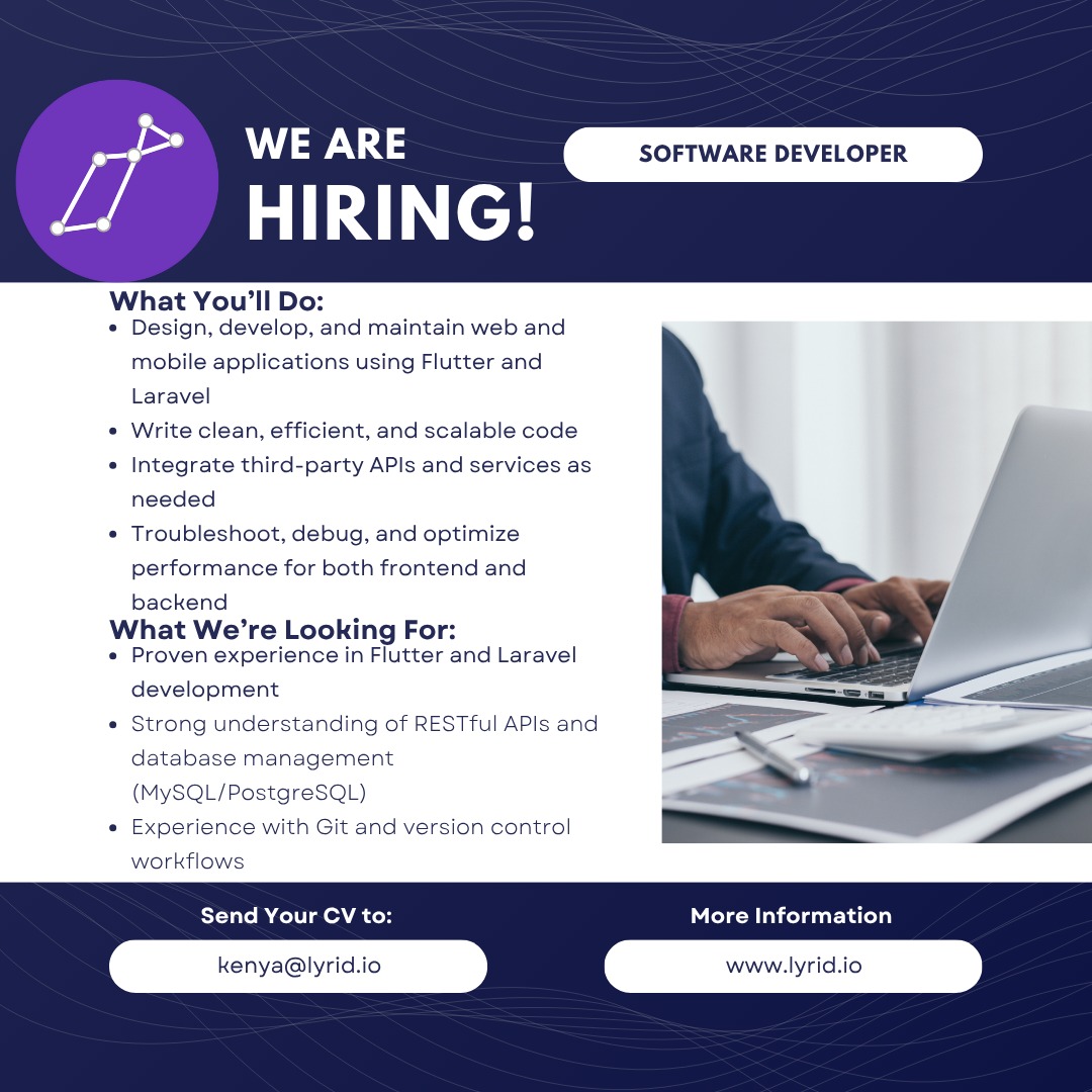 DciJuja (@dcijuja) on Twitter photo Good morning🌄
Iko kazi!!
Love automation, scalability, and efficiency? Join Lyrid.io as a DevOps Engineer and help us keep our systems . Let’s build the future of cloud infrastructure—together.
📩 Send your CV: kenya@lyrid.io
Or Dm <a href="/lyridsavannah/">Lyrid Savannah</a> Good morning🌄
Iko kazi!!
Love automation, scalability, and efficiency? Join Lyrid.io as a DevOps Engineer and help us keep our systems . Let’s build the future of cloud infrastructure—together.
📩 Send your CV: kenya@lyrid.io
Or Dm <a href="/lyridsavannah/">Lyrid Savannah</a>