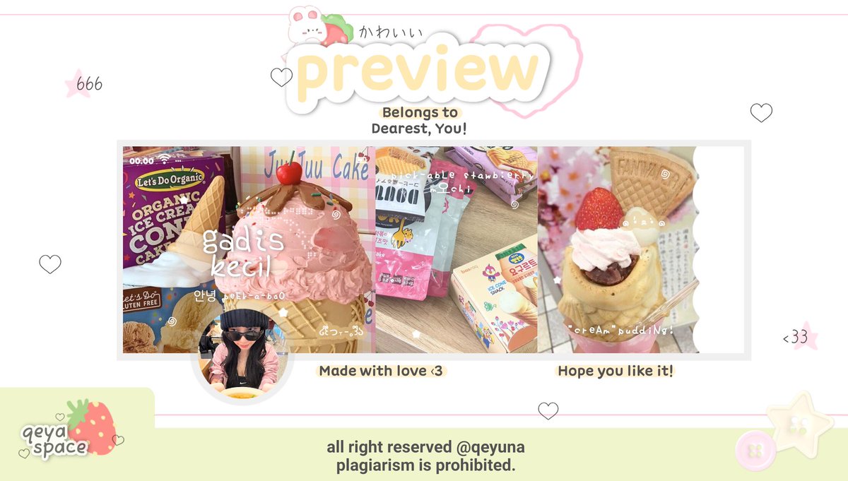 qeyuna's tweet image. ready stock layout girl grup isa, karina wonyoung price alt free retext 🌻💗 #zonauang