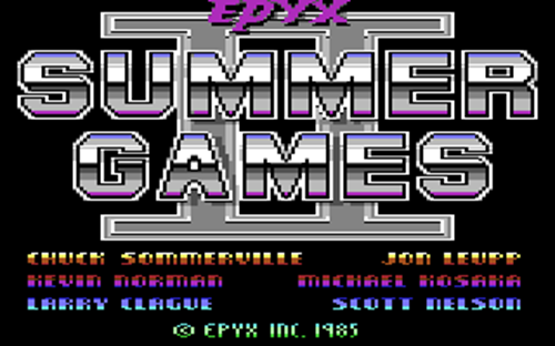 Retro365X's tweet photo. 🏅 40 years ago today - 10th August 1985 - Summer Games 2 lit up the C64 with Epyx’s winning formula of pixel-perfect sports action. 🕹️Fencing, kayaking, cycling, javelin &amp; more — a Commodore classic that redefined sports sims in the '80s.
#C64 #SummerGamesII #Epyx #RetroGaming https://t.co/vYE1E7j7Tj