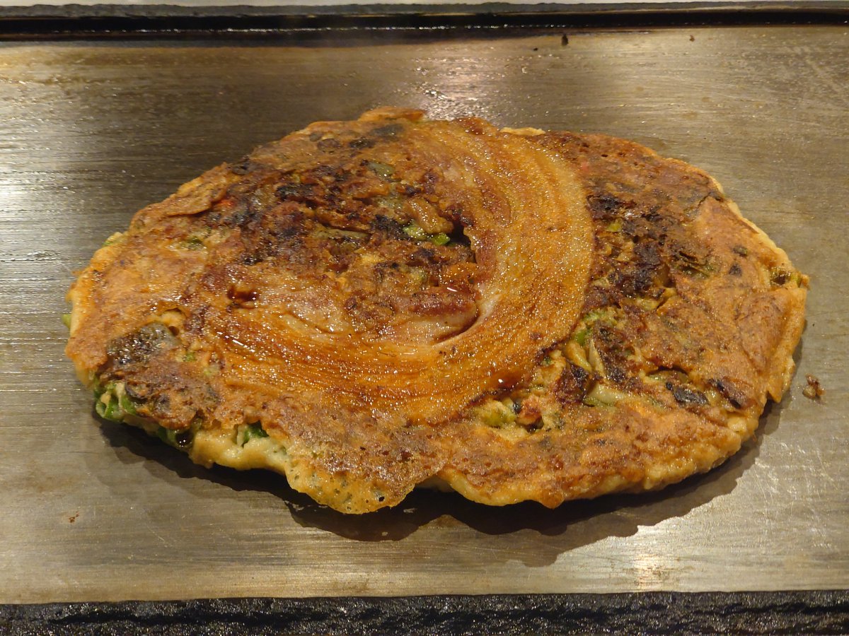 夕飯はすじと豚肉入りねぎ焼き！
今まで食べたねぎ焼きで一番美味いかも⋯！
リピ確定〜