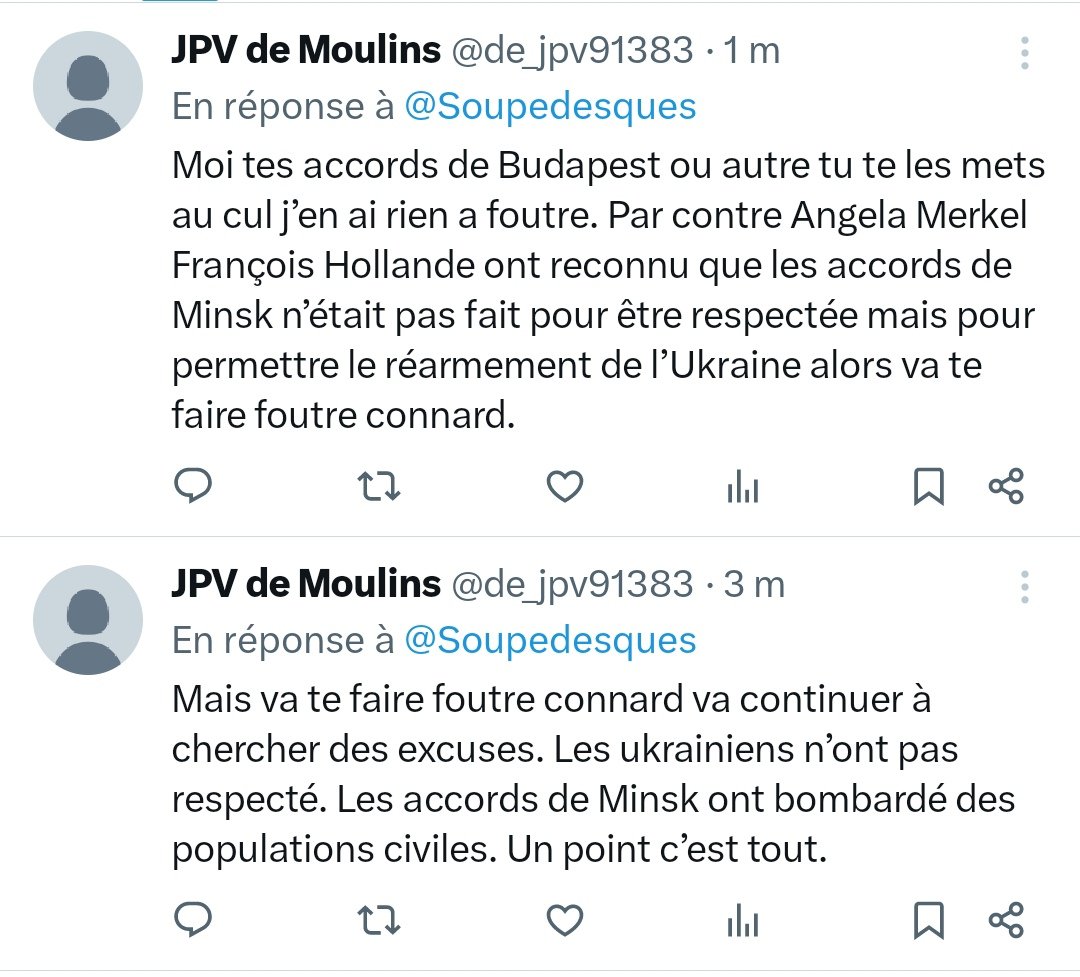‼️🇺🇦🇷🇺
Voyez comment ça réagit un pro-russe quand on lui met la vérité devant les yeux 😂😂😂😂😂😂
<a href="/de_jpv91383/">JPV de Moulins</a>