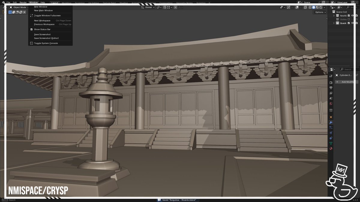 NMiSpace_'s tweet image. Bulguksa Temple 🇰🇷

#Roblox | #RobloxDev | #Blender3
