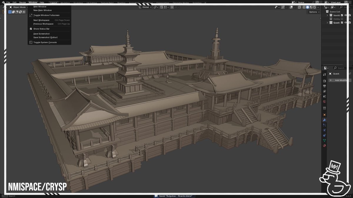 NMiSpace_'s tweet image. Bulguksa Temple 🇰🇷

#Roblox | #RobloxDev | #Blender3